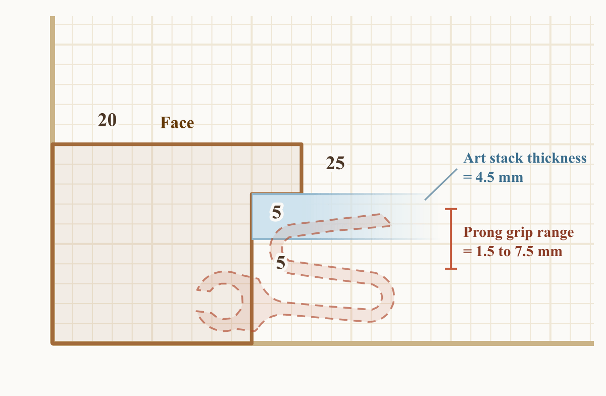 Adjusting an edge profile with live sliders